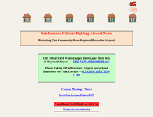 Tablet Screenshot of haywardairportnoise.org